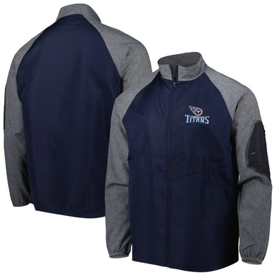 Dunbrooke Navy Tennessee Titans Hurricane Raglan Full-zip Windbreaker Jacket