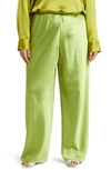 Vince Satin Bias Pants In Cactus