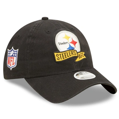 New Era Black Pittsburgh Steelers 2022 Sideline Adjustable 9twenty Hat