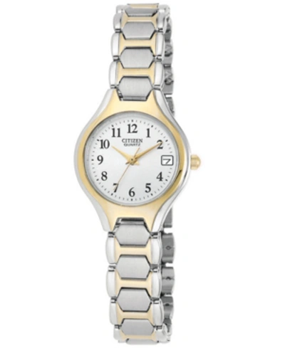 Citizen Women's Two Tone Stainless Steel Bracelet Watch 23mm Eu2254-51a In No Color