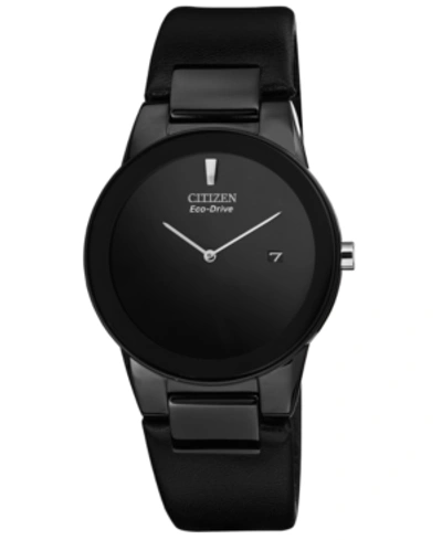 Citizen Men's Eco-drive Axiom Black Leather Strap Watch 40mm Au1065-07e