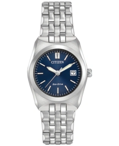 Citizen Men's Eco-drive Stainless Steel Bracelet Watch 40mm Bm7330-59l In Blue