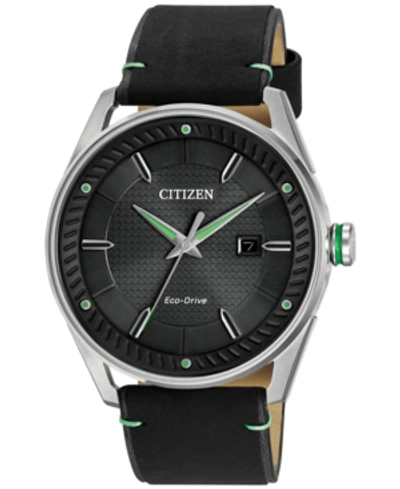 Citizen Drive From  Eco-drive Men's Black Leather Strap Watch 42mm Bm6980-08e