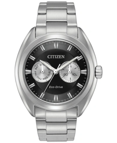 Citizen Men's Eco-drive Dress Stainless Steel Bracelet Watch 43mm Bu4010-56e In Silver