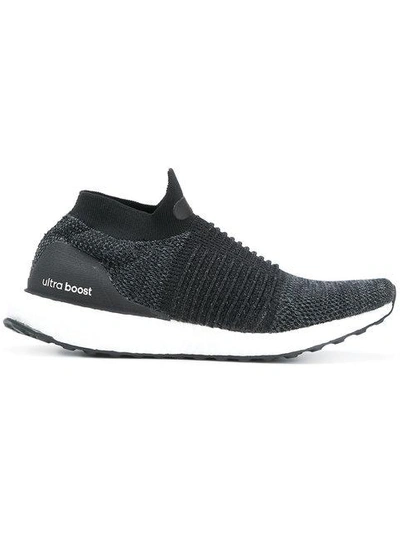 Adidas Originals Ultraboost Laceless Core Sneakers In Black