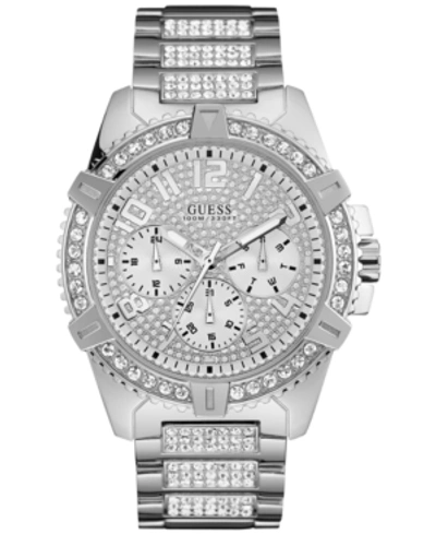 Guess Men's Stainless Steel Bracelet Watch 50mm In Silver