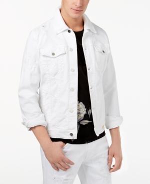 guess white denim jacket