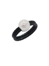 Alor Diamond & 18k White Gold Solitaire Ring In Black