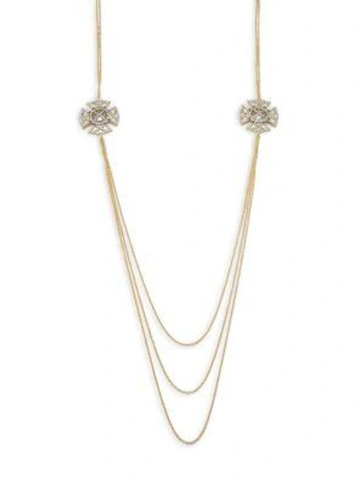 Freida Rothman Classic Cubic Zirconia & 14k Gold-plated Sterling Silver Necklace