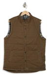 Union Quilted Vintage Twill Vest In Beast