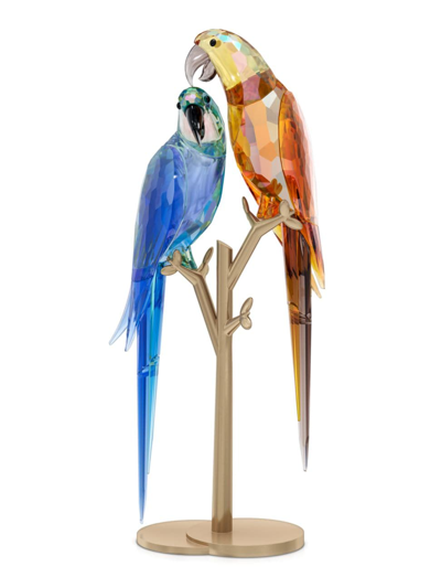 Swarovski Jungle Beats Parrot Couple Bell & Brio Decorative Accent
