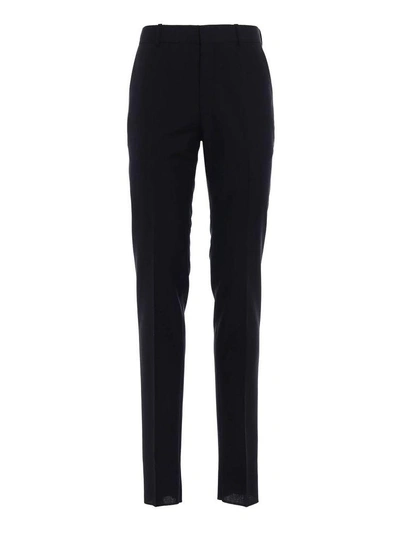 Alexander Mcqueen Straight-leg Tailored Trousers In Black