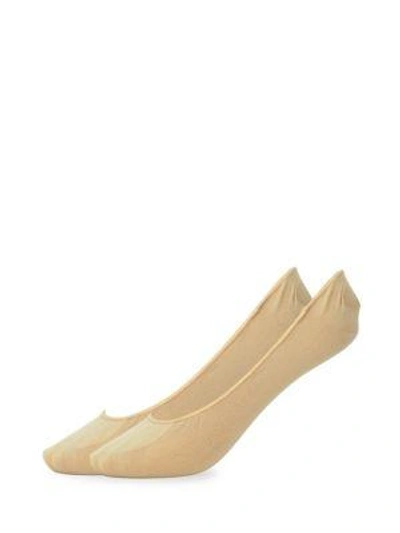 Hue 2-pack Microfiber Liner Socks In Cream