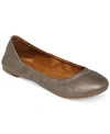 Lucky Brand Emmie Ballet Flats Women's Shoes In Pewter