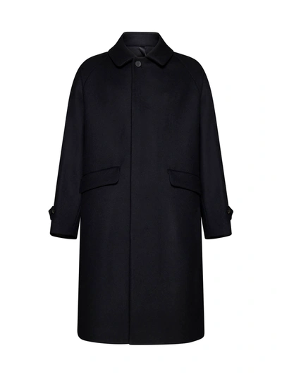 Hevo Crispiano Single-breasted Coat In Black