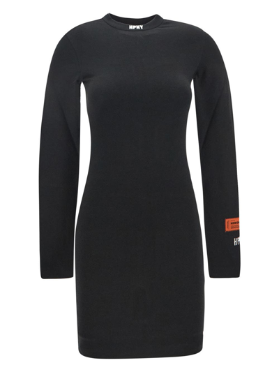Heron Preston Jersey Mini Dress In Black