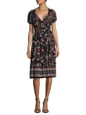 max studio floral dress