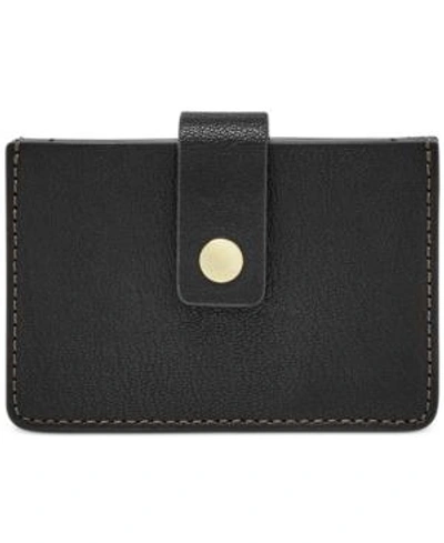 Fossil Mini Tab Wallet In Black