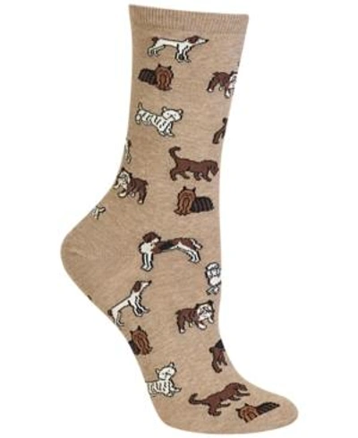 Hot Sox Women's Dogs Fashion Crew Socks In Hemp