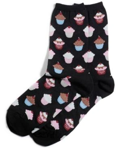 Hot Sox Women's Cupcake Fashion Crew Socks In Cupcakes