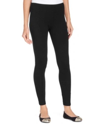 Hue Women's Cotton Leggings, Created For Macy's In Black