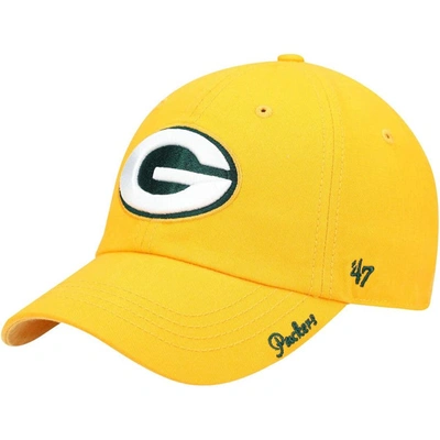 47 Brand '47 Gold Green Bay Packers Miata Clean Up Secondary Adjustable Hat