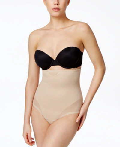 Miraclesuit Women's Extra Firm Tummy-control High-waist Sheer Thong 2778 In Warm Beige