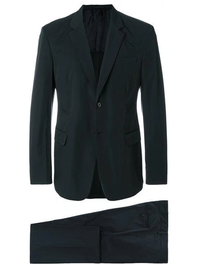 Prada Two-button Single-breasted Suit In Black