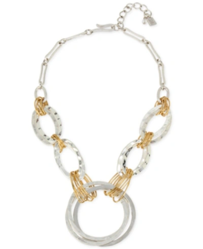 Robert Lee Morris Soho Two-tone Large Link Statement Necklace