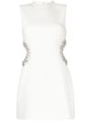 A.l.c Skye Embellished Cut-out Mini Dress In White