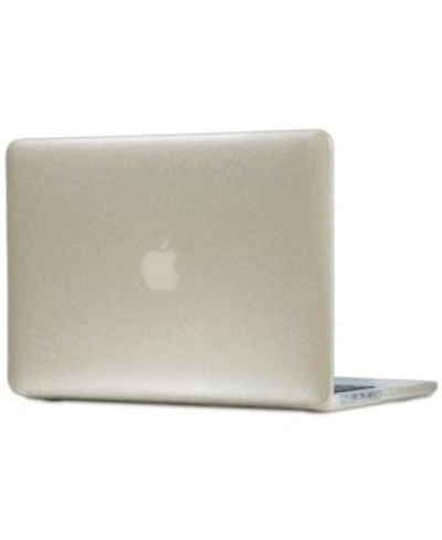 Speck Smartshell Glitter Macbook Pro 13" With Retina Display Case In Clear With Gold Glitter