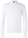 Zanone Longsleeved Polo Shirt - White