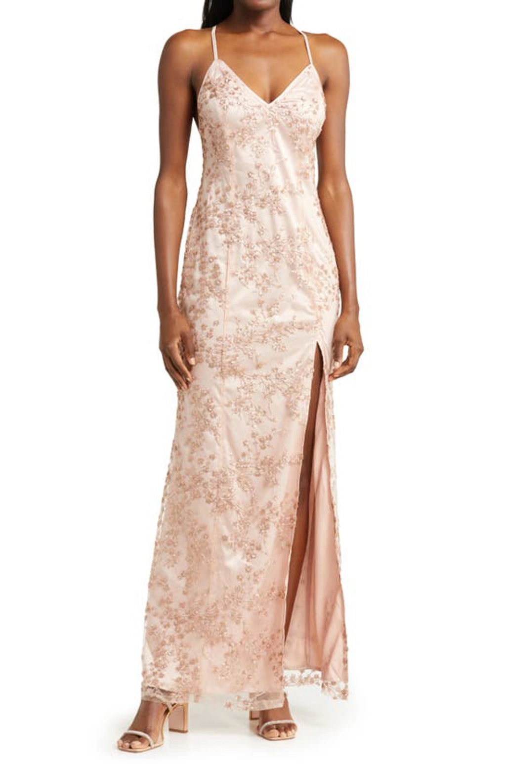 blissful blossoms blush pink sequin backless maxi dress Blissful Blossoms Blush Pink Sequin Backless Maxi Dress