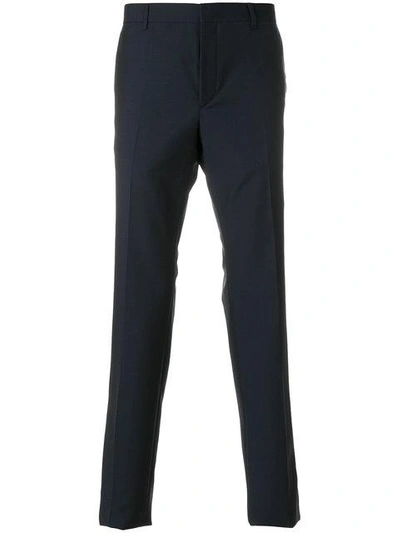 Prada Cropped Tailored Trousers - Blue In Blue