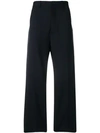 Marni Wide Legged Tailored Trousers In Blue