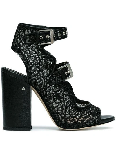 Laurence Dacade Black Nelen 110 Lace Sandals