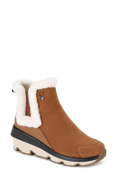 Spyder Crossover 2 Faux Fur Chelsea Boot In Roasted Pecan