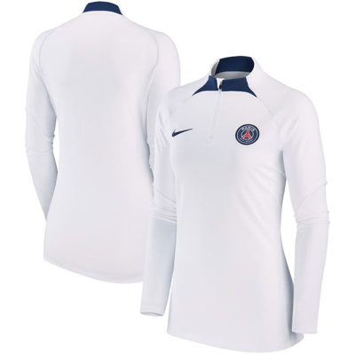 Nike Paris Saint-germain Strike  Women's Dri-fit Soccer Drill Top In White