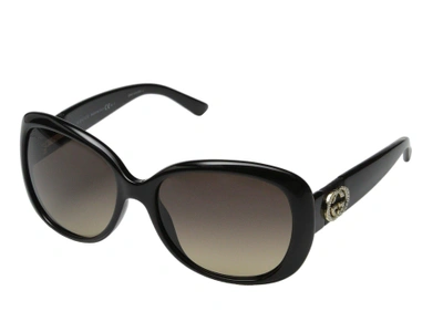 Gucci Gg 3644/n/s In Shiny Black/brown Gradient | ModeSens