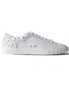 Ash Women's Dazed Embellished Leather Lace Up Sneakers In White