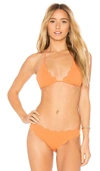 Marysia Swim Broadway Top In Orange. In Terracotta