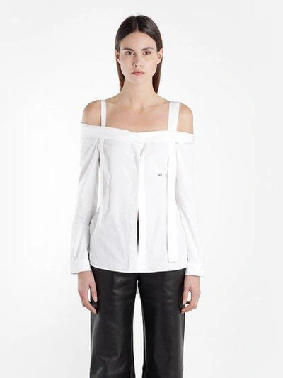 Off-white Off White C/o Virgil Abloh Women's White Off The Shoulders Shirt