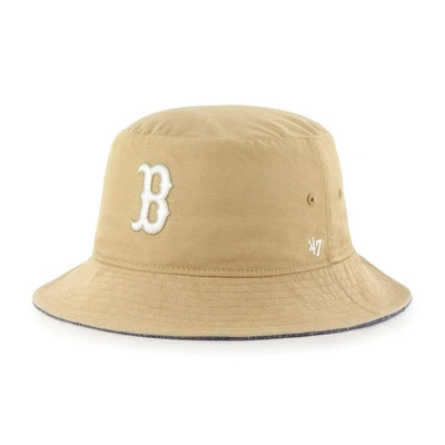 47 ' Khaki Boston Red Sox Chambray Ballpark Bucket Hat