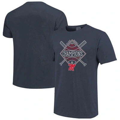 Image One Baseball College World Series Champions T-shirt In Navy