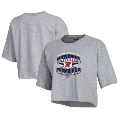 Champion Baseball College World Series S Locker Room Boyfriend Cropped T-shirt In In Heathered Grey