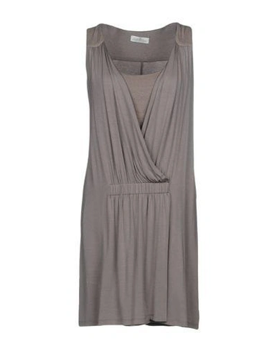 Della Ciana Short Dress In Dove Grey