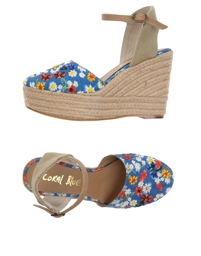 Coral Blue Espadrilles In Blue