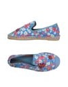 Coral Blue Espadrilles In Azure