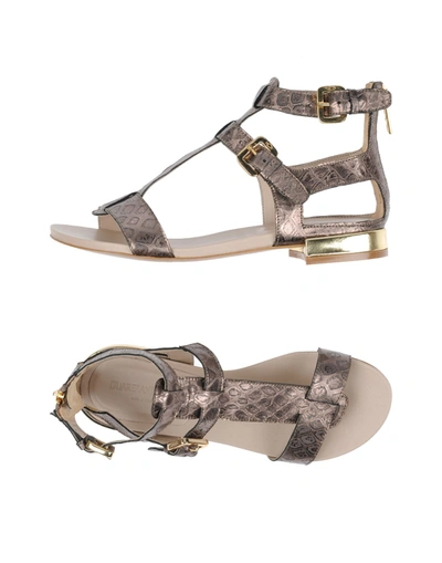 Alberto Guardiani Sandals In Bronze