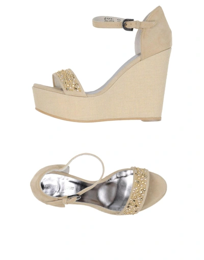 Alberto Guardiani Sandals In Beige